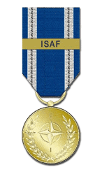 ISAF Non Article 5 NATO Service Ribbon Iraq Afghanistan Sudan